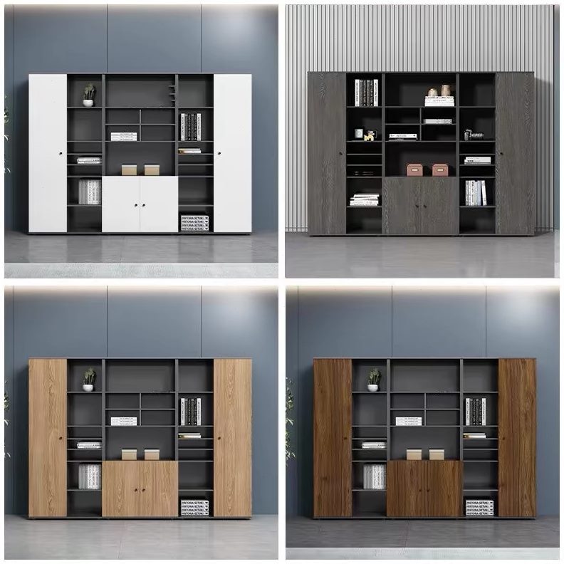 Company office cabinet wooden floor-standing file cabinet file cabinet background cabinet information cabinet wooden board storage cabinet bookcase high cabinet
