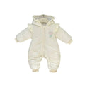 Baby clothes winter newborn onesie baby girl romper fleece-lined quilted winter outwear jumpsuit cotton coat
