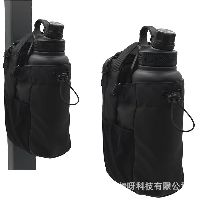 bestseller: magnetic water bottle bag with 5 strong magnets, crossbody gym bag for water bottle, phone, and keys