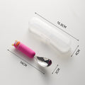 Pink big mouth yuanbao spoon (with box)