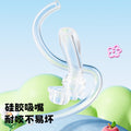 High-value double-drink tumbler: cute cartoon portable 316 stainless steel kids' water bottle with two spouts