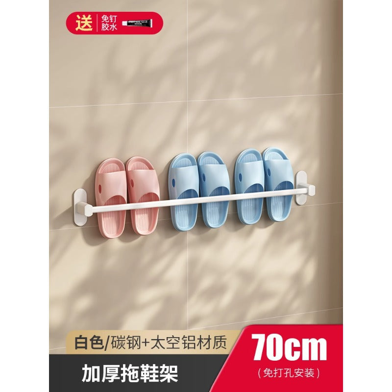 Bathroom slipper rack, punch-free bathroom storage rack, shoe storage handy gadget, toilet wall hanging rack, drain rack