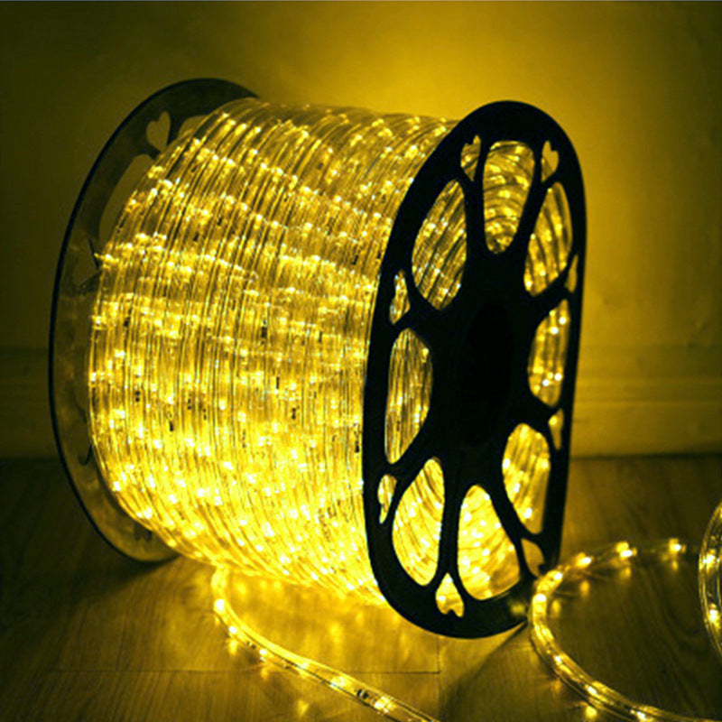 Lighting light strip hotel B & B LED rainbow tube round two-wire light festival decoration flexible outdoor ambient light super bright