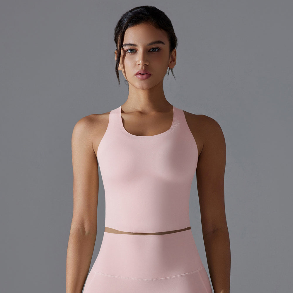 Clearance nude body shaping yoga clothes tops cut out beautiful back seamless sports intimates quick dry running fitness tops women