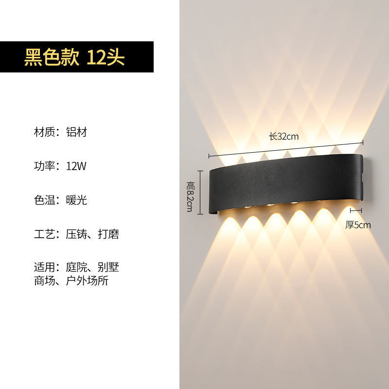 Outdoor wall light waterproof outdoor wall washer minimalist modern living room bedroom bedside aisle balcony terrace lamp