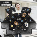 Electric vehicle windshield cover - winter fleece-lined, thickened cape style - battery car/motorcycle windproof and waterproof cover - all-season universal