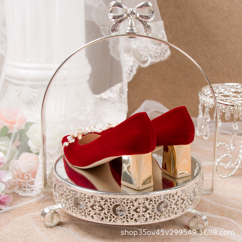 2023 new arrival engagement red stiletto heel bridal shoes - comfortable high heels for weddings, convertible heels for show he and wedding dresses