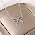 Bowknot versatile necklace for women - sweet & chic, influencer-approved, minimalist & high-end, summer choker accessory