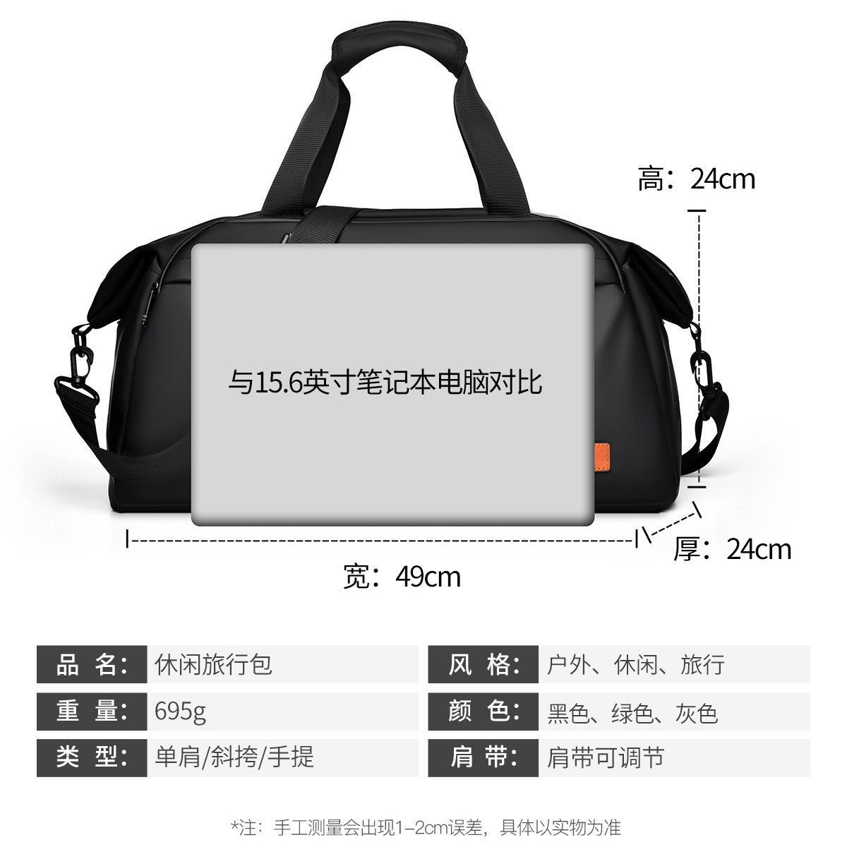 Simple, fashionable and large-capacity shoulder crossbody large-capacity bag 2025 new anti-splashing travel bag will be sent on behalf of one piece.