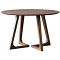 Solid wood round dining table - minimalist casual dining set, perfect for cafes, hotels, reception areas, and balconies