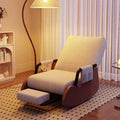 Scandinavian style casual chair rocking chair balcony plaid lazy sofa chair single courtyard living room bedroom nap chair