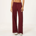 color block women's sweatpants: thickened, warm, moisture-wicking, loose fit, slimming, drapey, versatile, casual wide-leg pants 3005