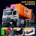 Kidsartificial city ladder fire truck toy boy engineering vehicle sanitation sprinkler inertia sound and light car model