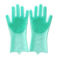 Dishwashing gloves kitchen housework gloves washing silicone cleaning gloves heat insulation abrasion resistant gloves gloves dishwashing female chef