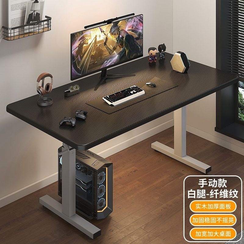 Electric adjustable desk - heavy-duty, reinforced legs - perfect for home office, gaming, study, and computer use