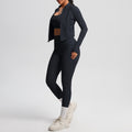 cloud-feeling brushed beautiful back bra sports zipper outwearcasual running hip pocket fitness yoga clothes
