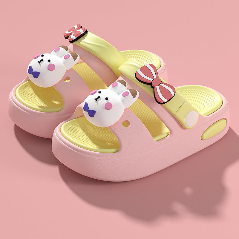 3d capybara kids' slippers - new 2025 summer collection for girls, indoor home cartoon non-slip sandals for boys