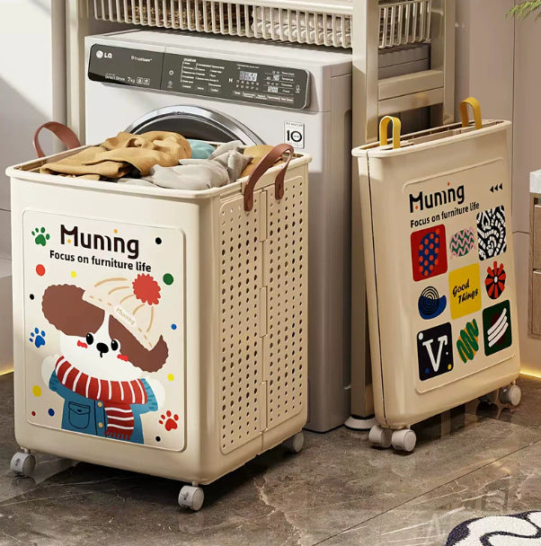 Dirty clothes basket for homefoldable dirty clothes storage basket bathroom clothes storage basket large capacity clothing handy gadget