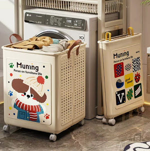 Dirty clothes basket for homefoldable dirty clothes storage basket bathroom clothes storage basket large capacity clothing handy gadget