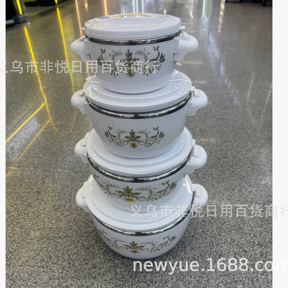 Hot-selling cross-border e-commerce lunch box, direct from the manufacturer. features a stainless steel inner container and an abs outer container for freshness and insulation. model 2978b