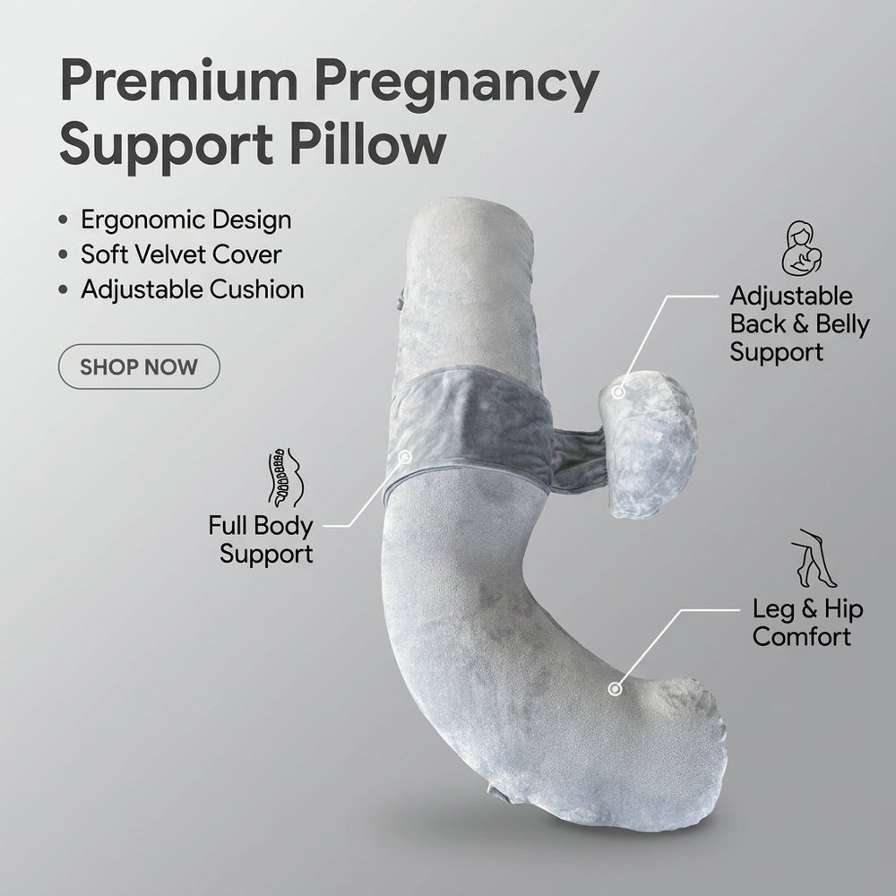 body pillow gray pregnant women sleeping pillow pregnant women side sleeping pillow slope pillow pregnant women must-have artifact pregnant women pillow