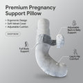 body pillow gray pregnant women sleeping pillow pregnant women side sleeping pillow slope pillow pregnant women must-have artifact pregnant women pillow