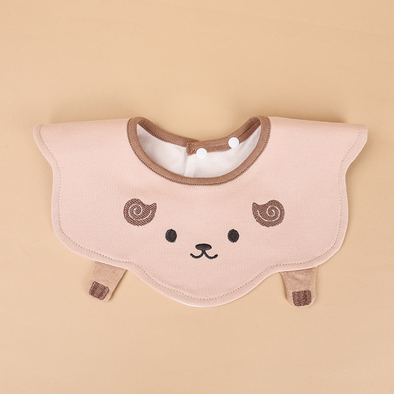 Single pack baby bib waterproof bib newborn combed cotton drool bib kids bib feeding bib cotton