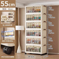 Folding cabinet double door storage cabinet large capacity bedroom baby wardrobe plastic installation-free floor-standing cabinet one piece minimum