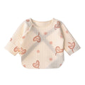 Babibele newborn clothes half back clothes pure cottonintimatesspring & fall single piece three-layer heattechtops baby monk clothes