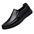 2024 new versatile men's leather shoes - soft sole business casual loafers - perfect for work, security, and dad shoes - wholesale available
