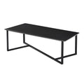 Black frame-matte pure black straight edge