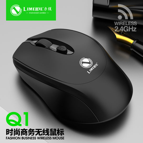Limei Q1 Mini 2.4G Wireless Mouse Desktop Computer Notebook Office Business Intelligence Power Saving Mouse Delivery