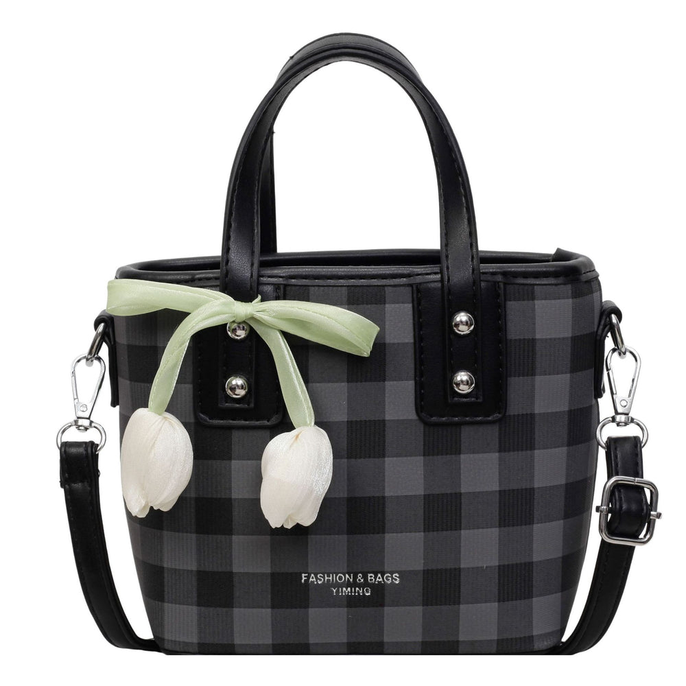This year's trendy handbags for women: 2026 new arrivals featuring versatile plaid bucket bags, artistic floral shoulder bags, and crossbody bags