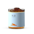 Artificial flame aromatherapy machine for home bedroom office desktop atmosphere lamp humidifier diffuser small volcano desktop