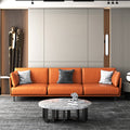 Minimalist light luxury tech fabric lazy sofa modern leather sofa nordic style large apartment living room single, double, and triple seater combinations
