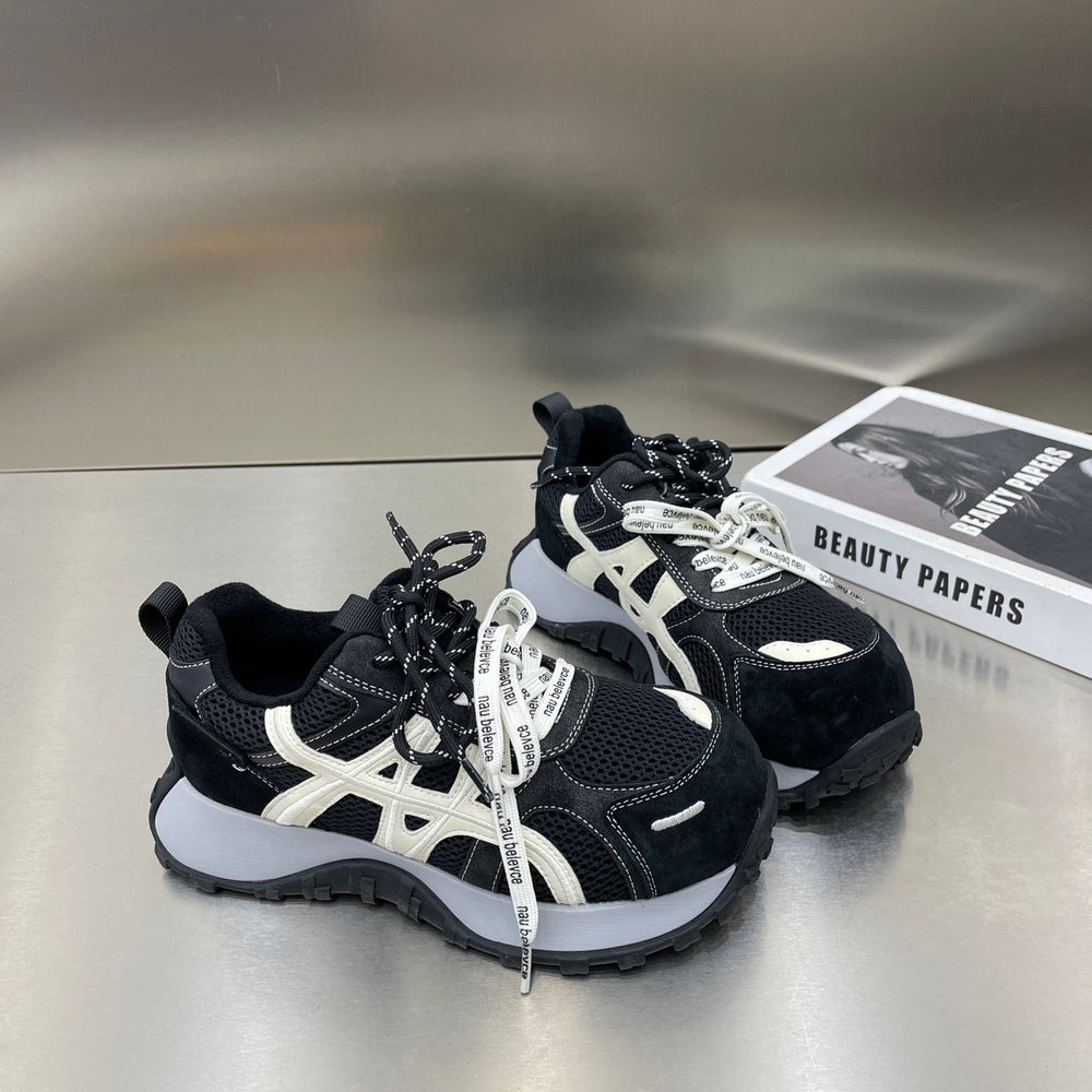 K-style insthick soleheight-increasing color matching german training shoes for women 2025 autumn winternew arrivaleasiest for match agan sports casual shoes