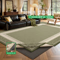Removable and washable carpet, living room, medieval style, double layer, machine washable sofa sound insulation mat, classy, easy-care bedroom bedside blanket