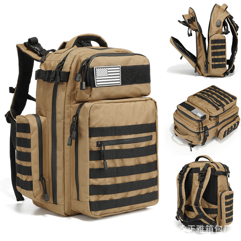 New Tactical Mommy Bag, Military Fan 45L Large Capacity Outdoor Sports Hiking Camouflage Waterproof Backpack