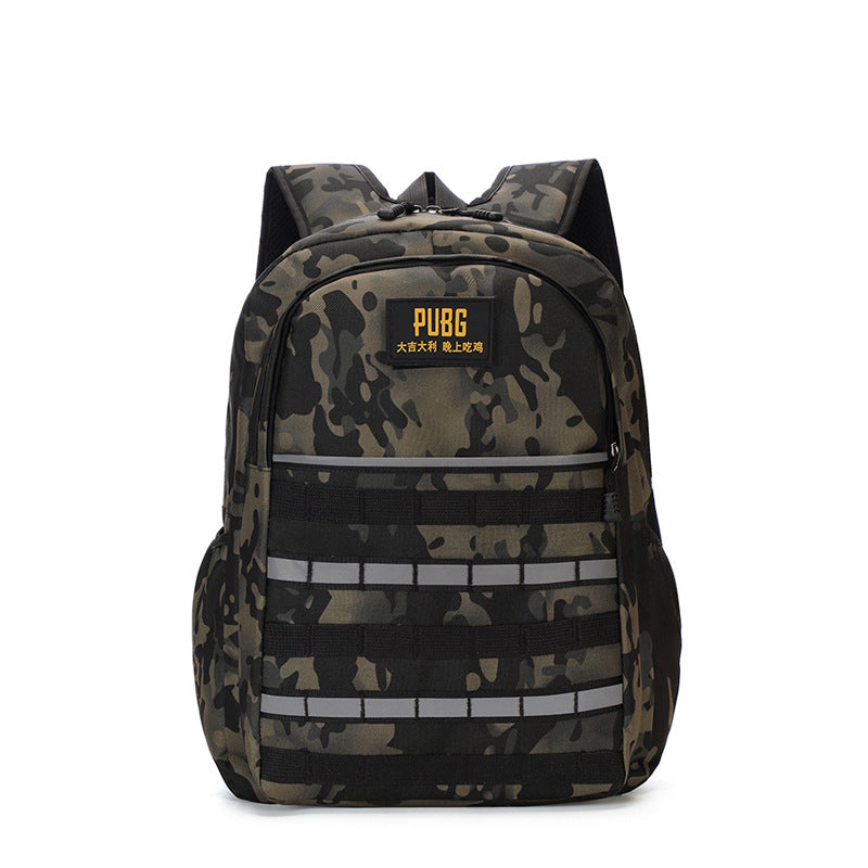 Mountaineering camouflage eating chicken, the same third-level men's backpack schoolbag, primary school students, special forces children, waterproof and large capacity
