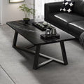 Coffee tableaccessible luxury imitation rock slab thickened steel frame for homesimple living room coffee table table modern casual small apartment tea table