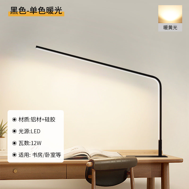 Full spectrum led desk lamp - eye protection for bedroom, study, and students - flicker-free, ideal for reading and writing
