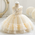 Ready-to-ship new children's formal dress - tulle cake sequin princess dress for baby girls' first birthday - girl dress
