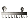 Suction cup kitchen hook punch-free hanging rod kitchen storage rack hanging spatula spoon storage row hook wall-mounted shelf