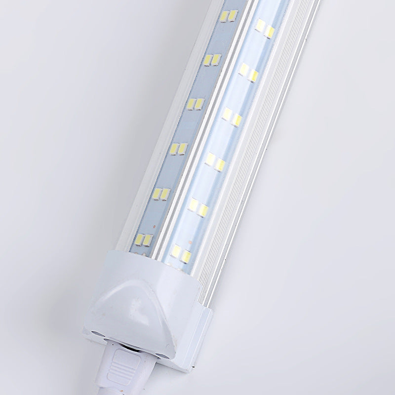 Factory wholesale T8 double row V-shaped lamp aluminum-plastic integrated LED lamp lighting strip lamp T8 high-brightness daylight tube