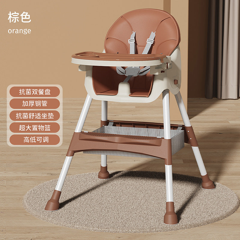 Baby Dining Chair Eating Foldable Portable Home Baby Learning Chair Children's Multifunctional Dining Table Chair Seat