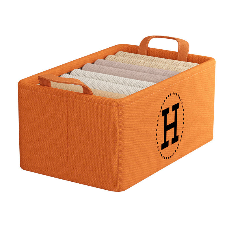 Clothes storage box, household drawer, fabric, clothing, pants, sorting basket, wardrobe layered storage artifact storage box