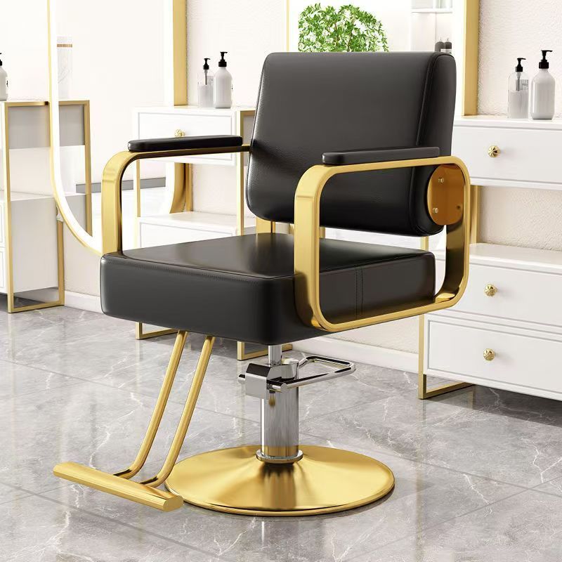 Hairdressing chair popular hairdressing store perm and dye salon special fashion adjustable stainless steel hair cutting chair high-end hairdressing chair