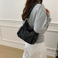 denim bag women's autumnew arrivalretrocasual hong kong style canvas shoulder bag casual student crossbody bag