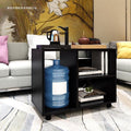Small apartment coffee table, living room mobile tea table with wheels, sofa side table, mobile trolley table, side table
