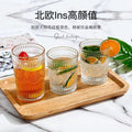 Personalizedretro sunflower glass drinking water household water cup tall style embossed breakfast cup good-looking gift